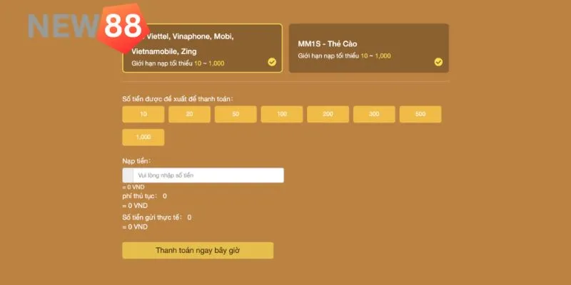 Hướng dẫn nạp tiền qua thẻ cào điện thoại tiện ích