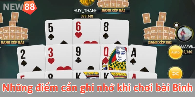 Những điểm cần ghi nhớ khi tham gia Mậu Binh